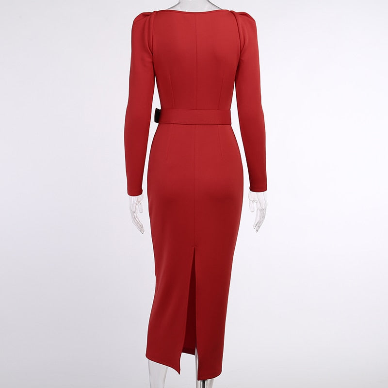 VP Mid Calf Pencil Dress